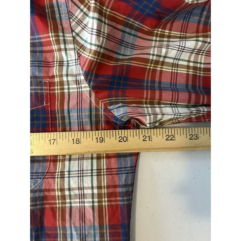 NWT J Crew Plaid Slim Secret Wash Cotton Poplin Shirt Size Small Preppy Academia